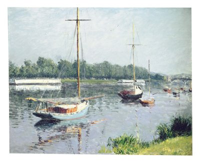 Povodí Argenteuil, kolem roku 1882 od Gustave Caillebotte
