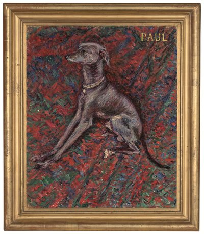 Pes Paul, asi 1886 (olej na plátně) od Gustave Caillebotte