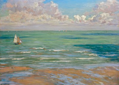 Marine (od. Marine, regaty ve Villers) od Gustave Caillebotte