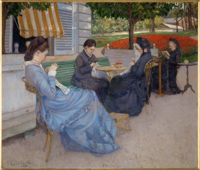 Portrét na venkově (olej na plátně) od Gustave Caillebotte