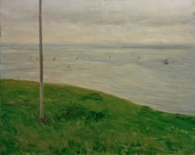 Louka u moře, Normandie od Gustave Caillebotte