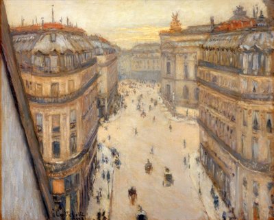 Rue Halévy, pohled z šestého patra od Gustave Caillebotte