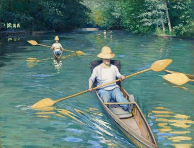 Skify od Gustave Caillebotte