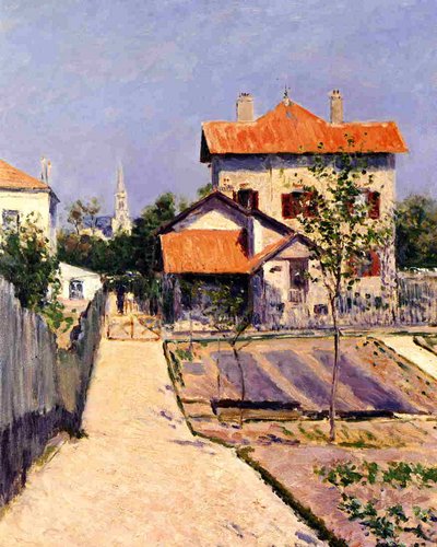 Dům umělce v Yerres, c.1882 od Gustave Caillebotte