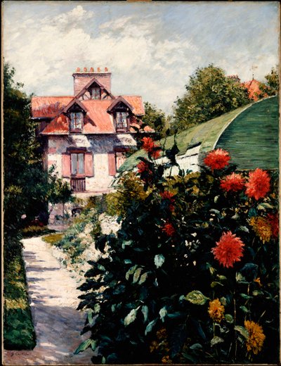 Dahlias, Petit Gennevilliers Garden, 1893 od Gustave Caillebotte