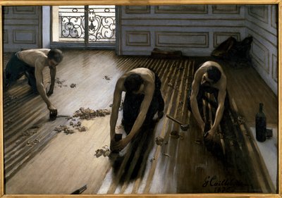 Škrabky na podlahu od Gustave Caillebotte