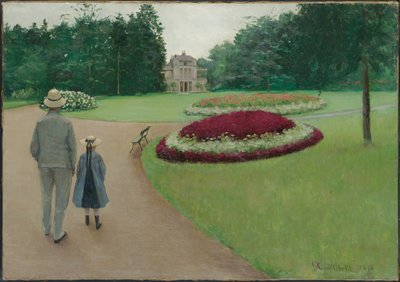 The Park of the Caillebotte Property v Yerres, 1875 od Gustave Caillebotte