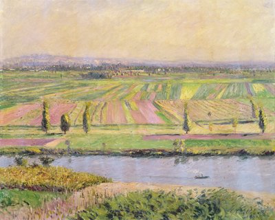 Planina Gennevilliers z Hills of Argenteuil, 1888 od Gustave Caillebotte