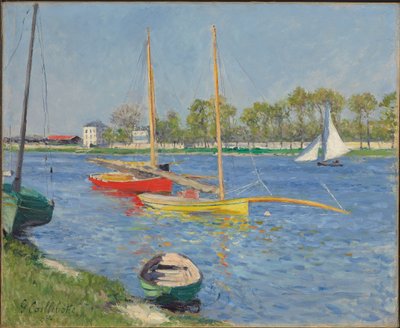 Seina v Argenteuil, 1882 od Gustave Caillebotte