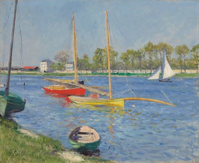Seina v Argenteuil, 1882 od Gustave Caillebotte