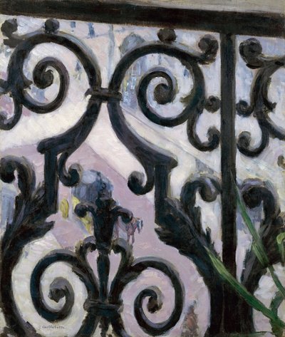 Vue depuis le balcon - Pohled z balkónu - Peinture de Gustave Caillebotte (1848-1894) od Gustave Caillebotte
