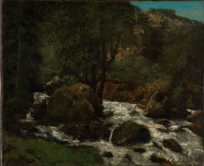 Potok v lese, Jura od Gustave Courbet