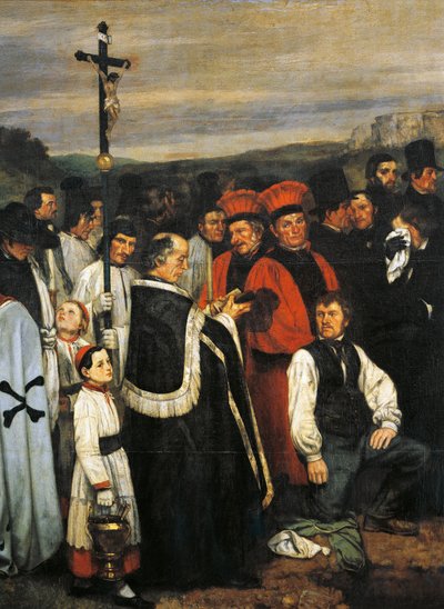 Pohřeb v Ornans od Gustave Courbet