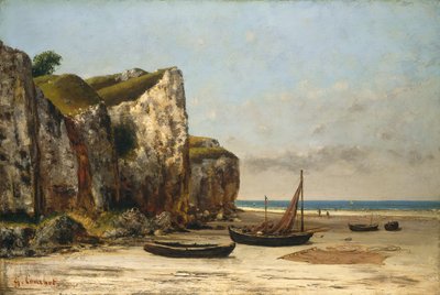 Pláž v Normandii, c. 18721875. od Gustave Courbet