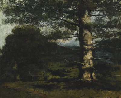 Cedrový strom v Hauteville od Gustave Courbet