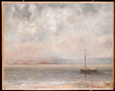 Mraky na Ženevském jezeře, 1875 od Gustave Courbet
