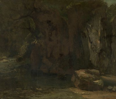 Skalní útvary v La Loue od Gustave Courbet