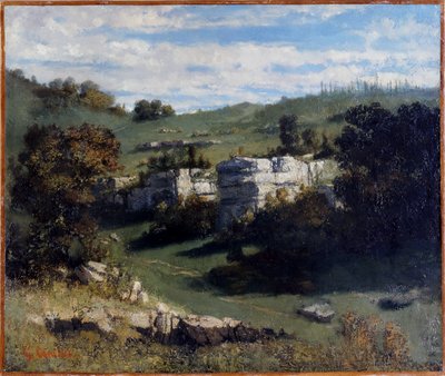 Francouzsky: Paysage du Jura
německy: Landschaft des Jura od Gustave Courbet