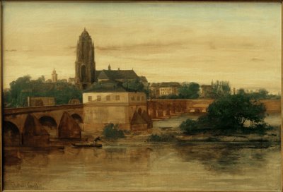 G.Courbet, pohled na Frankfurt nad Mohanem…. od Gustave Courbet