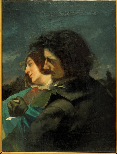 Šťastní milenci. Obraz Gustava Courbeta od Gustave Courbet