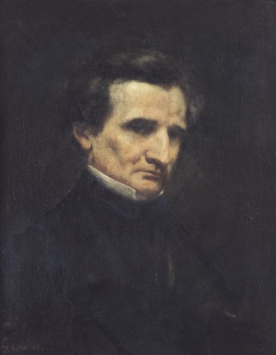 Hector Berlioz (1803-69) 1850 od Gustave Courbet