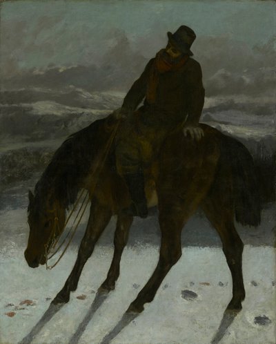 Lovec na koni od Gustave Courbet