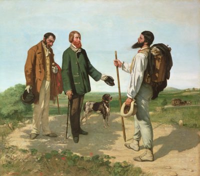 Setkání, aneb Dobrý den, pane Courbet od Gustave Courbet