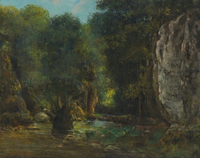 Le Puits Noir (soutěsky Loue) od Gustave Courbet