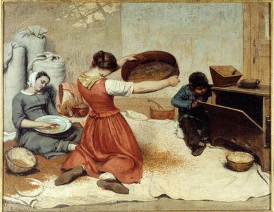 Brusky na pšenici Malba Gustava Courbeta (1819-1877) 1854 Rozměr 1,31 x 1,67 m Nantes, Museum of Fine Arts od Gustave Courbet