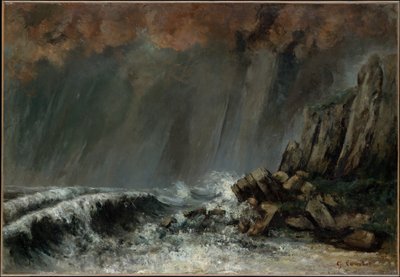 Námořnictvo: Vodní smršť od Gustave Courbet