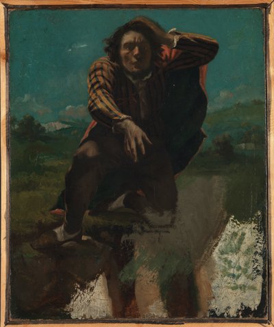 Na okraji útesu od Gustave Courbet