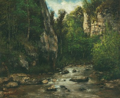 Krajina poblíž Puit Noir poblíž Ornans, po roce 1872 od Gustave Courbet