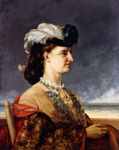 Portrét hraběnky Karoly, 1865 od Gustave Courbet