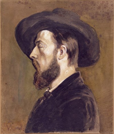 Portrét Johana Bartholda Jongkinda 1819-1891. od Gustave Courbet