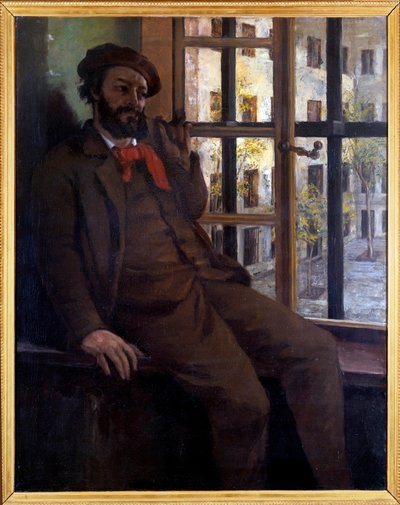 Autoportrét Saint Pelagie (olej na plátně od Gustave Courbet