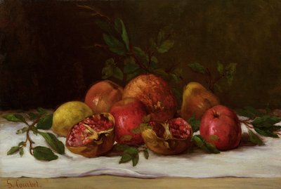 Zátiší, asi 1871-72 od Gustave Courbet
