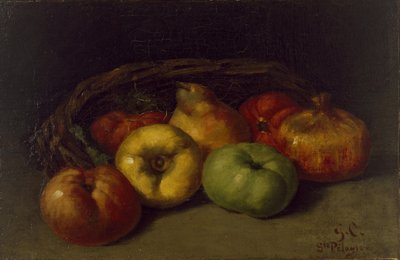 Zátiší s jablky, hruškami a granátovými jablky od Gustave Courbet