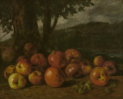 Zátiší s jablky od Gustave Courbet
