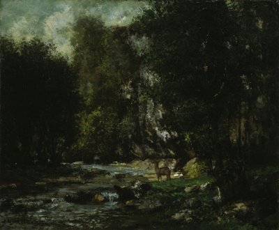 Potok Les Puits-Noir, c. 1855. od Gustave Courbet
