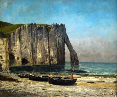 Útesy v Étretat, 1869. od Gustave Courbet
