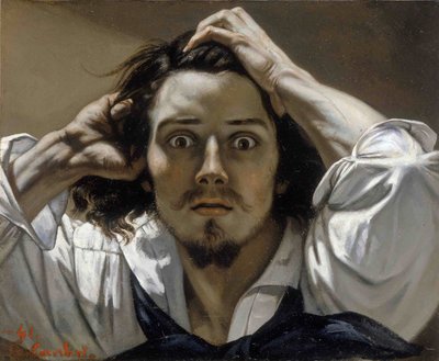 Autoportrét Zoufalého muže od Gustave Courbet