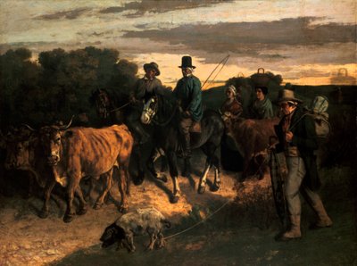 Farmáři z Flagey Rolníci z Flagey, 1855 od Gustave Courbet
