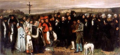 Pohřeb v Ornans, 1850 od Gustave Courbet