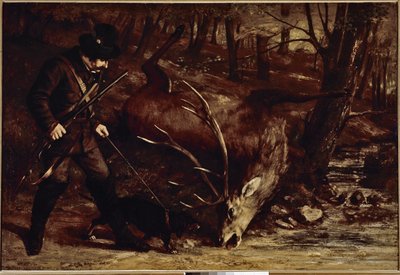 Německý lovec (olej na plátně od Gustave Courbet