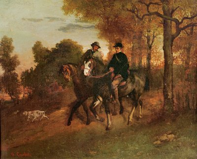 Návrat z lovu, 1857 od Gustave Courbet