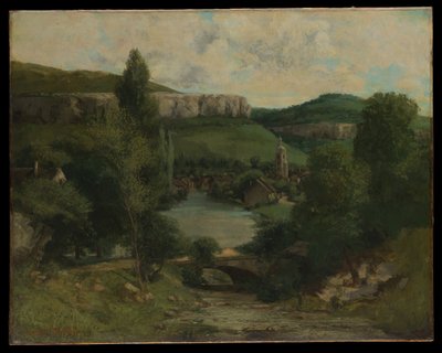 Pohled na Ornans od Gustave Courbet