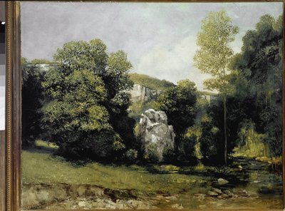 Pohled na řeku Brémy (olej na plátně od Gustave Courbet
