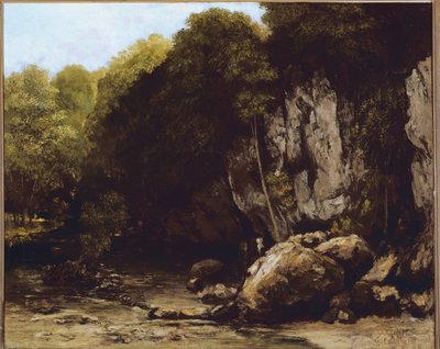 Pohled na místo Le Puits-Noir poblíž Ornans v Doubs (olej na plátně od Gustave Courbet