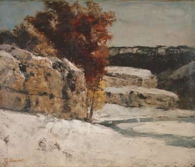 Zimní krajina, 1865-70 od Gustave Courbet