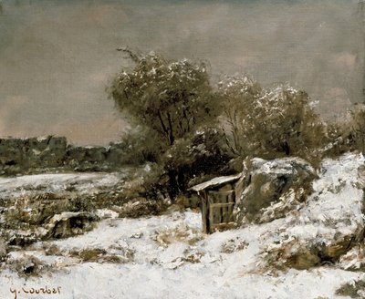 Zimní scéna, 19. století od Gustave Courbet
